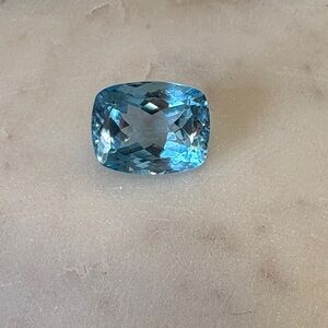 Blue Cushion-Cut Topaz